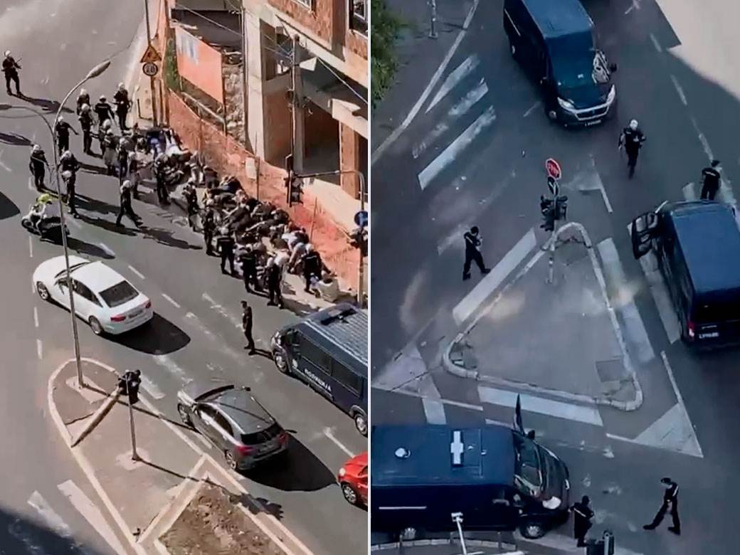  neredi uoci derbija po cijelom beogradu 