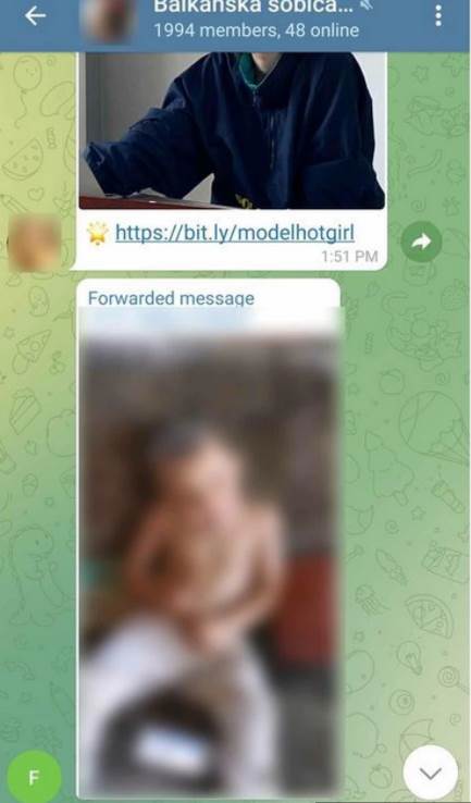  balkanska soba telegram grupa pedofilija 