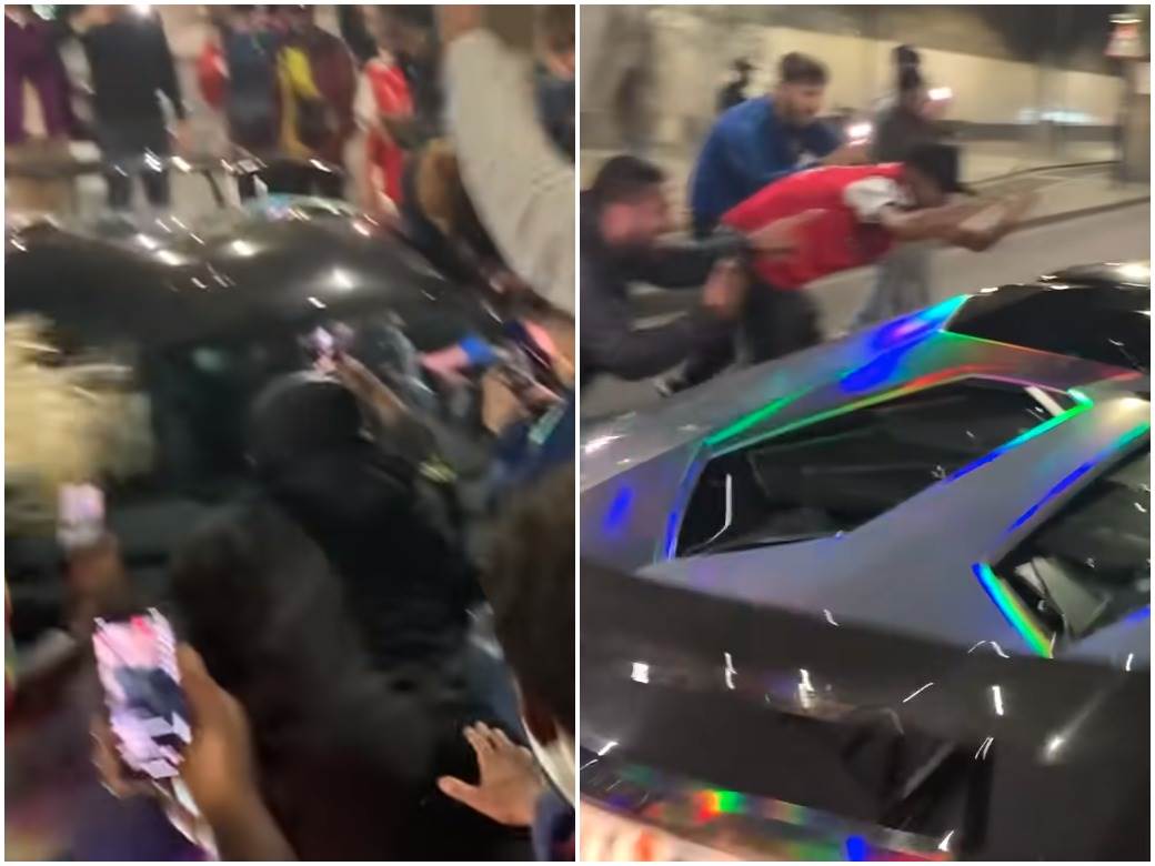  navijaci polomili auto obemajangu 