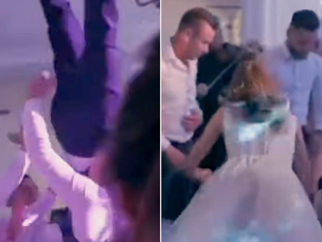  nesreca na vjencanju mladozenja pao na svadbi 