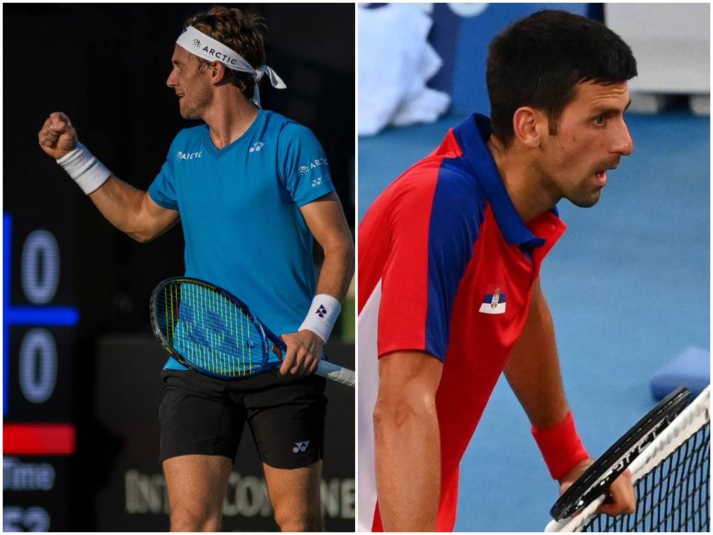  Novak Đoković je do sada lagano izlazio na kraj sa Kasperom Rudom. Sada će prvi put sa njim igrati f 