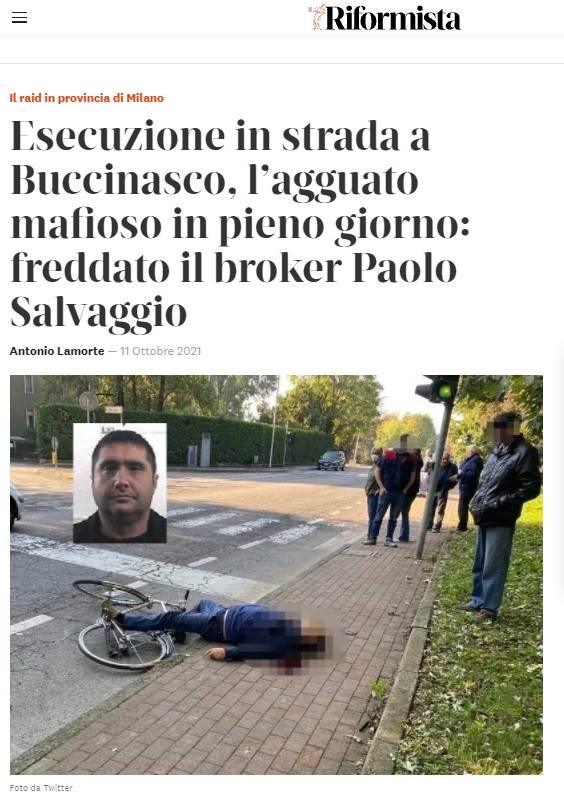  U Italiji je ubijen Paolo Salvađo 