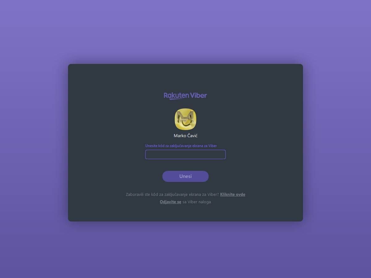  kako zakljucati viber aplikaciju 