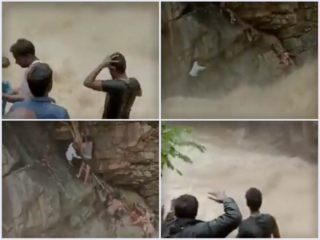  Nekoliko muškaraca uspelo je da spasi ženu sa bebom u Indiji 