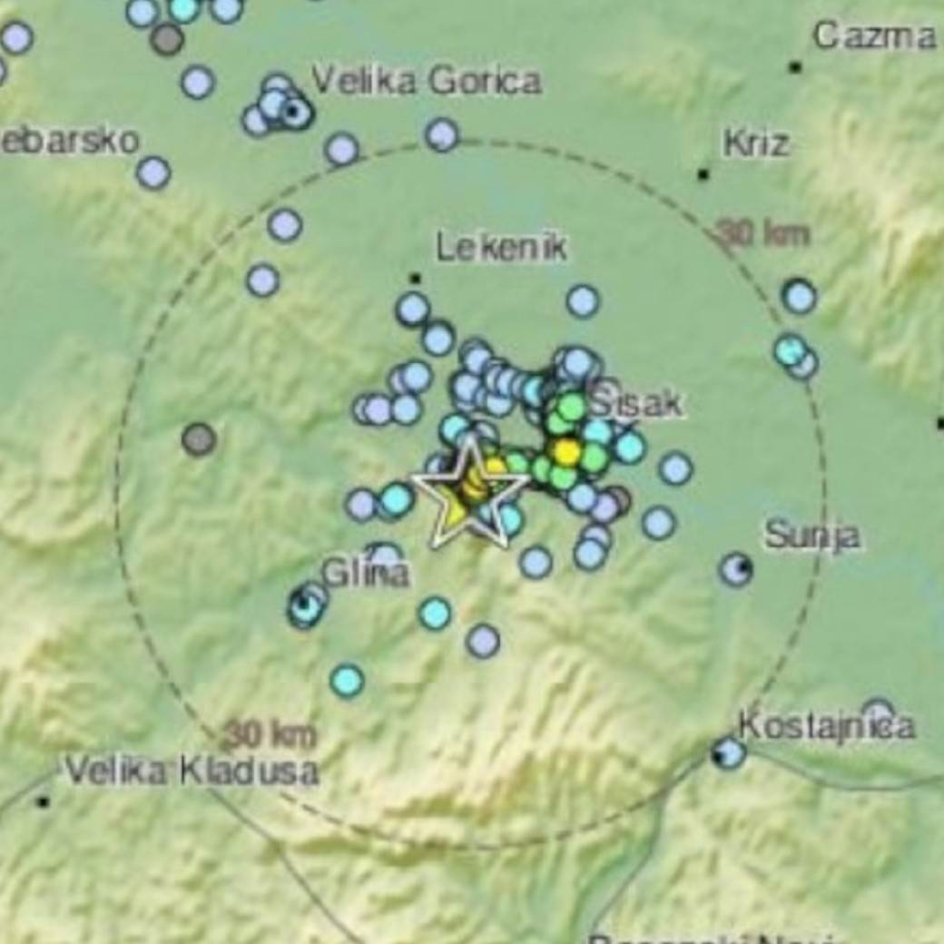  zemljotres u baniji hrvatska 
