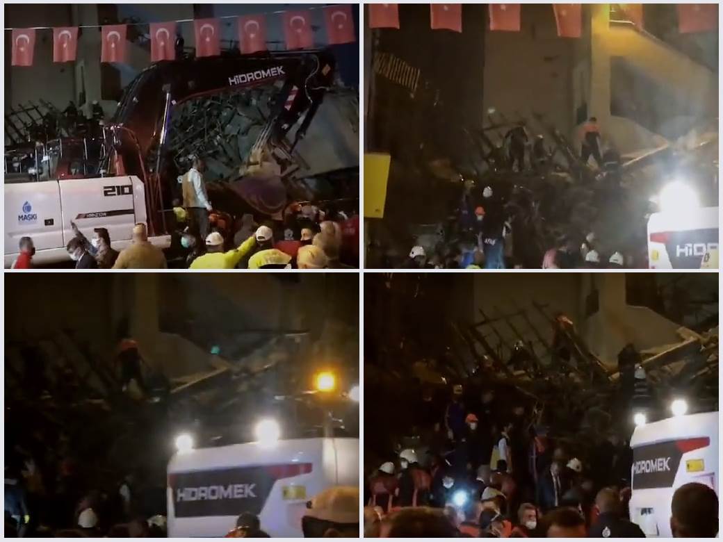  ljudi zarobljeni ispod rusevina zgrade u turskoj 