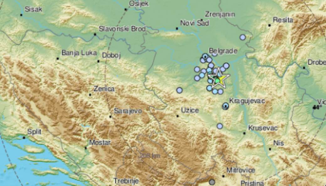  slabiji zemljotres u okolini beograda 