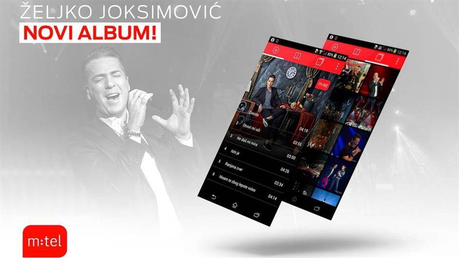  Novi album Željka Joksimovića za m:tel korisnike! 