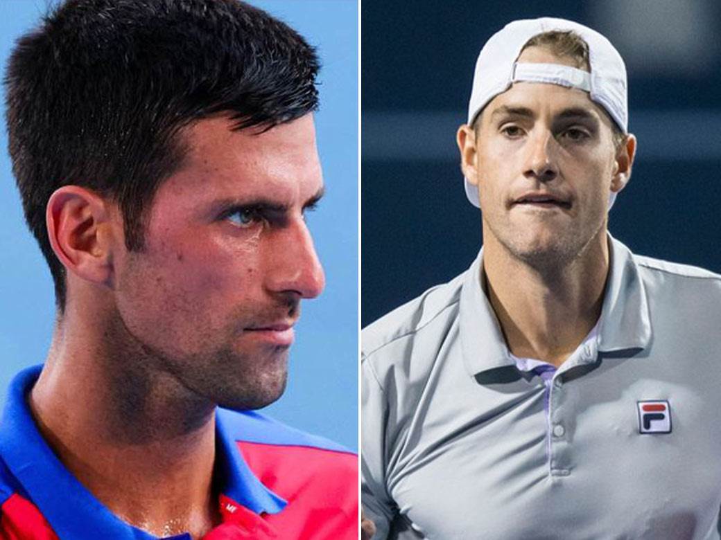  Novak Djoković. John Isner 