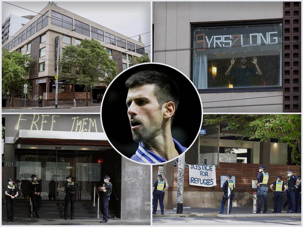  novak djokovic bio u hotelu za mirante u australiji 