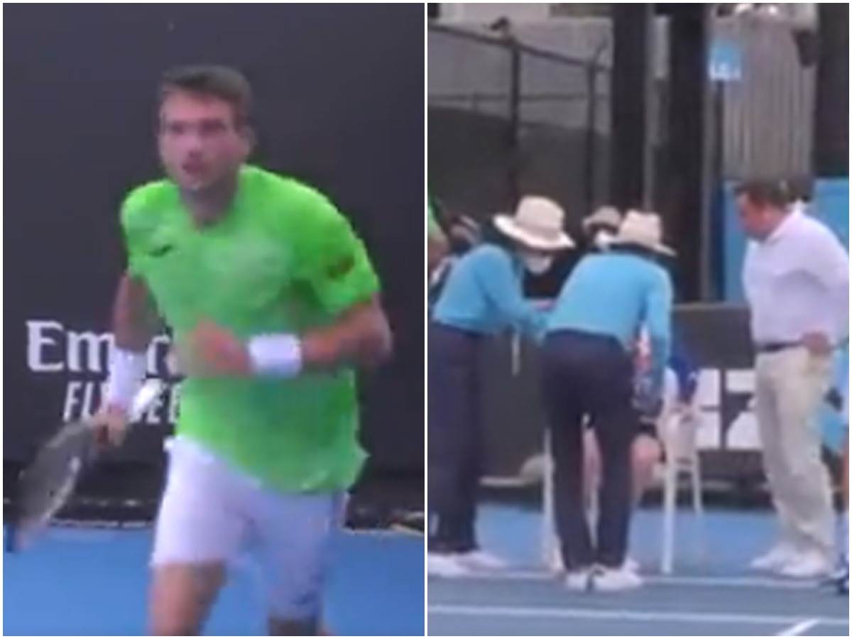  Skupljačica lopti kolabirala Australijan open 