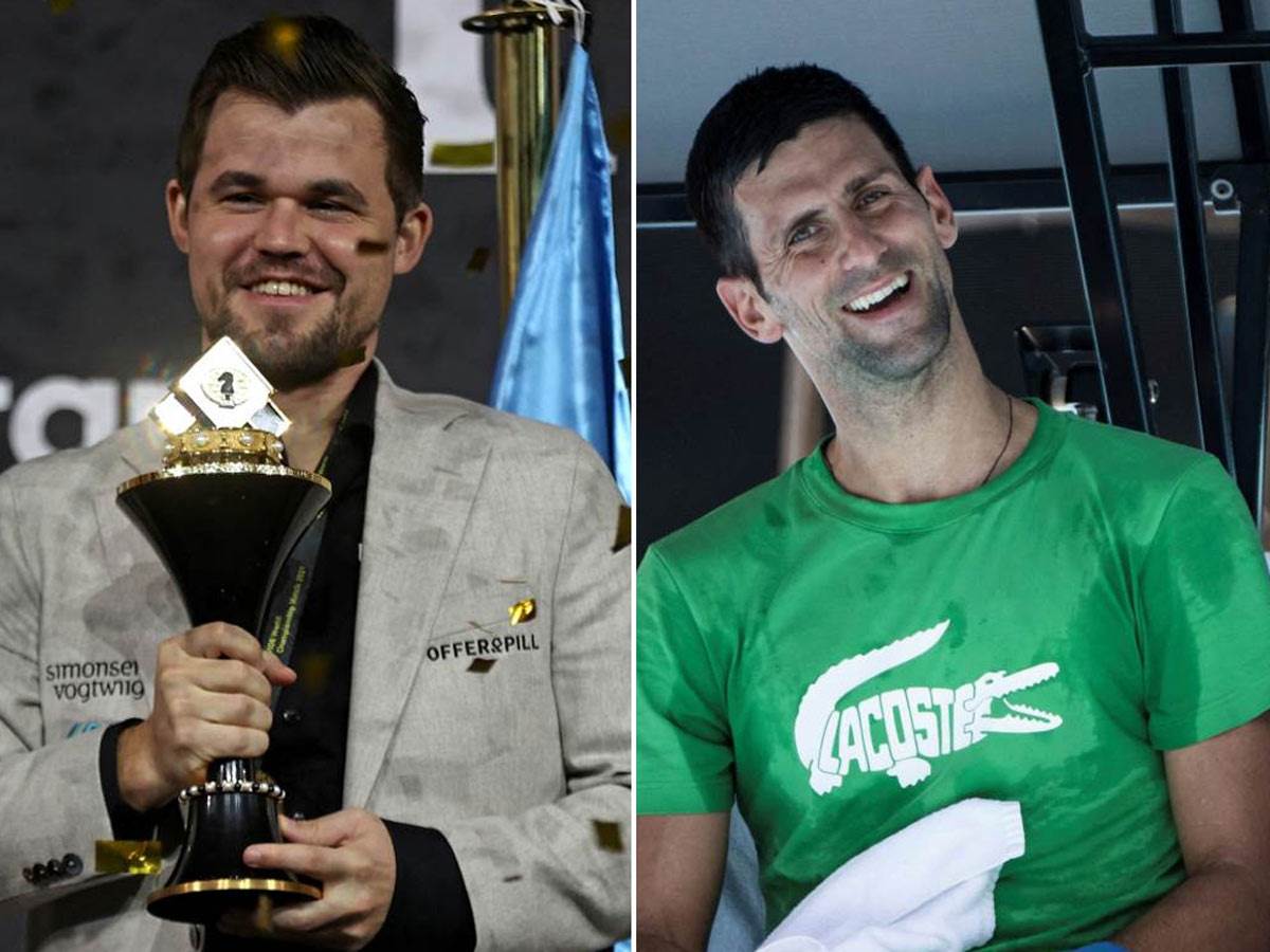  Novak Đoković i Magnus Karlsen 