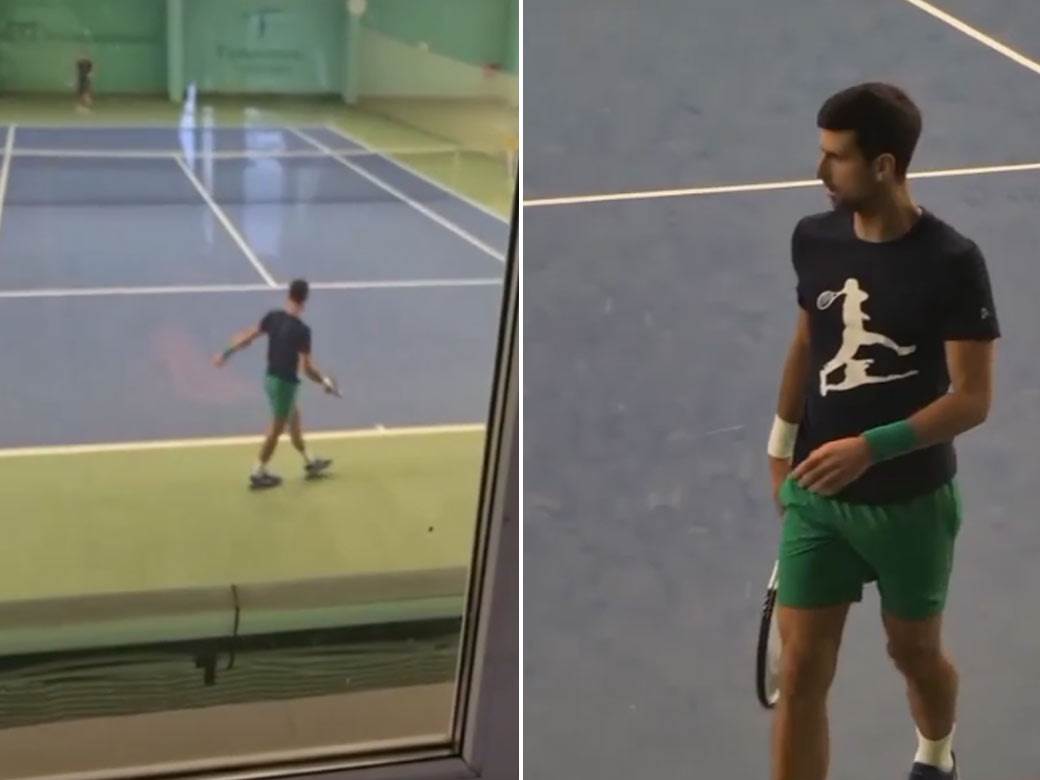  novak djokovic trening beograd 