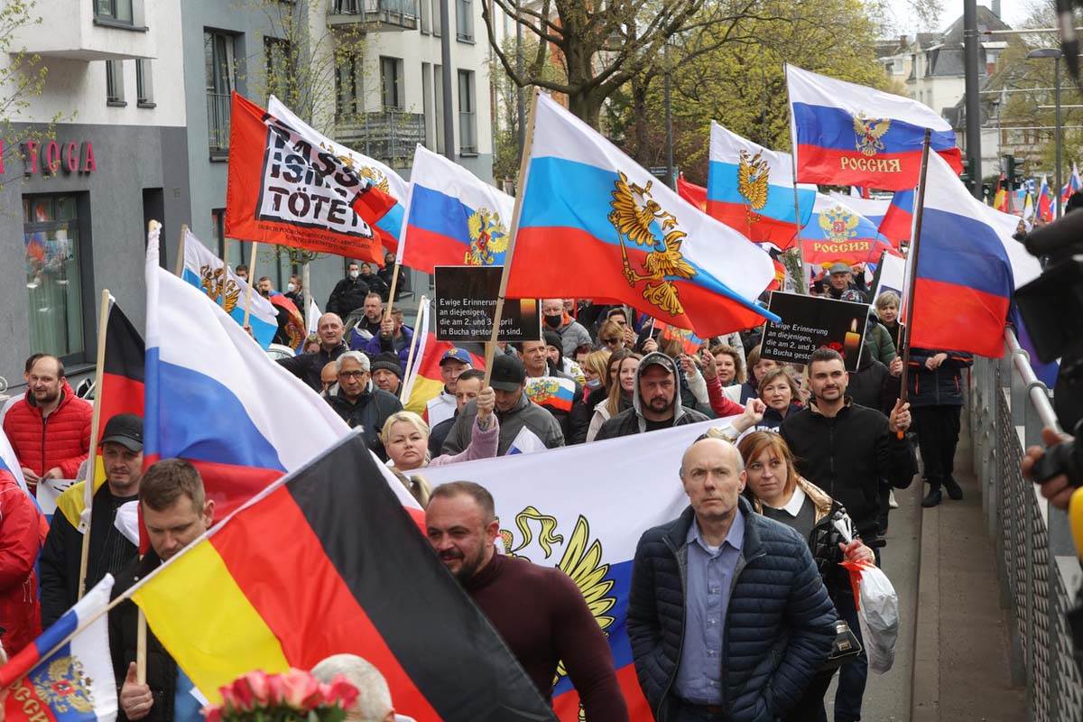  ruski protest njemacka 