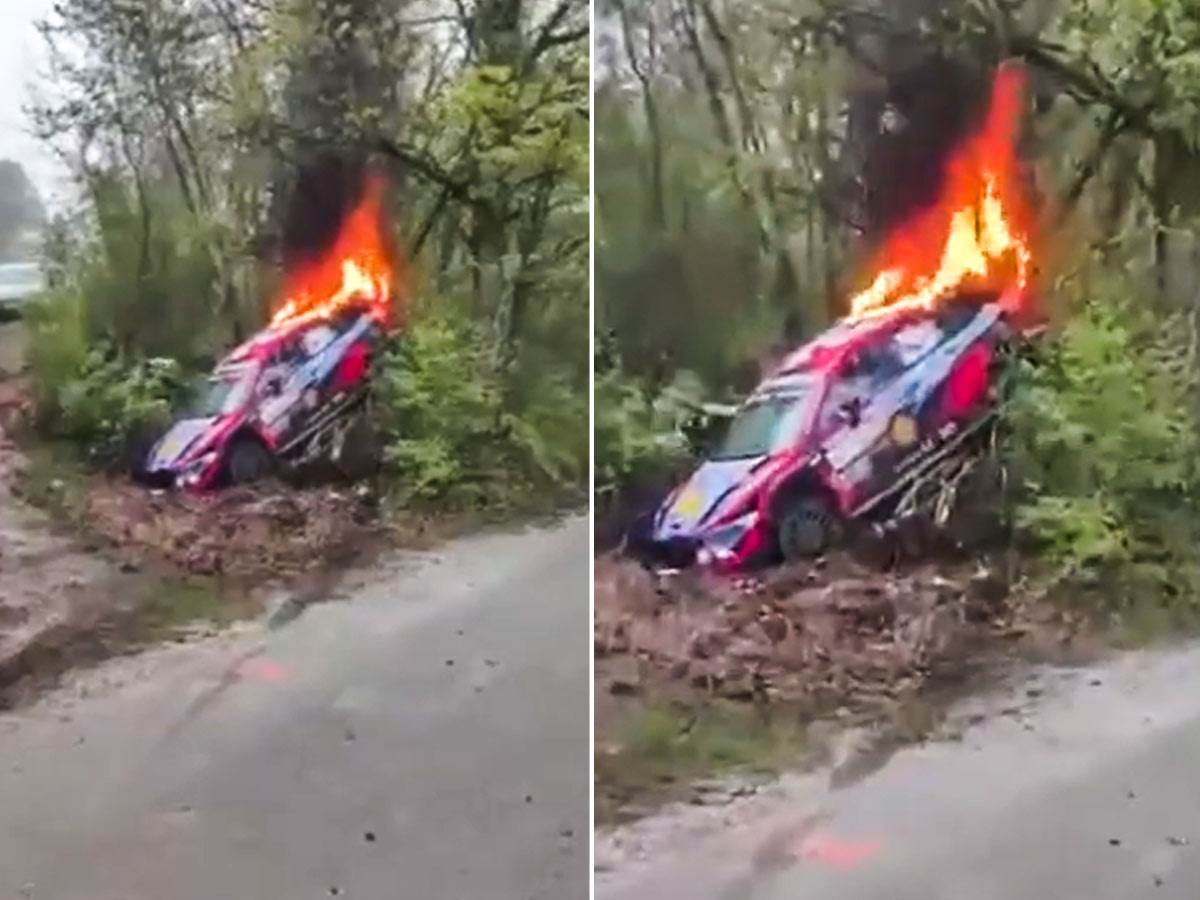   Solbergu se zapalilo auto u Hrvatskoj 