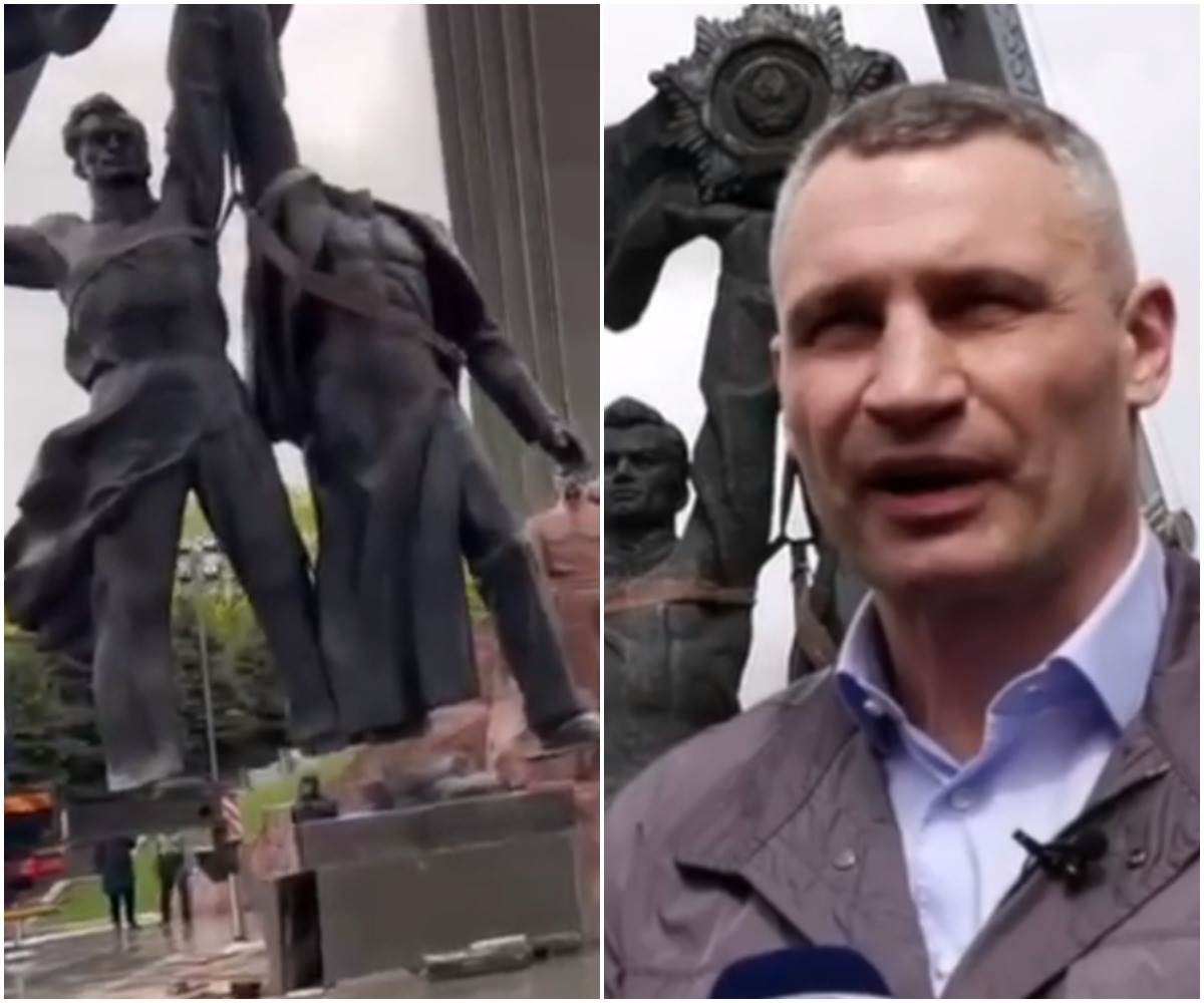  Ukrajinska vlasti srušile su spomenik u Kijevu iz sovjetskog doba 