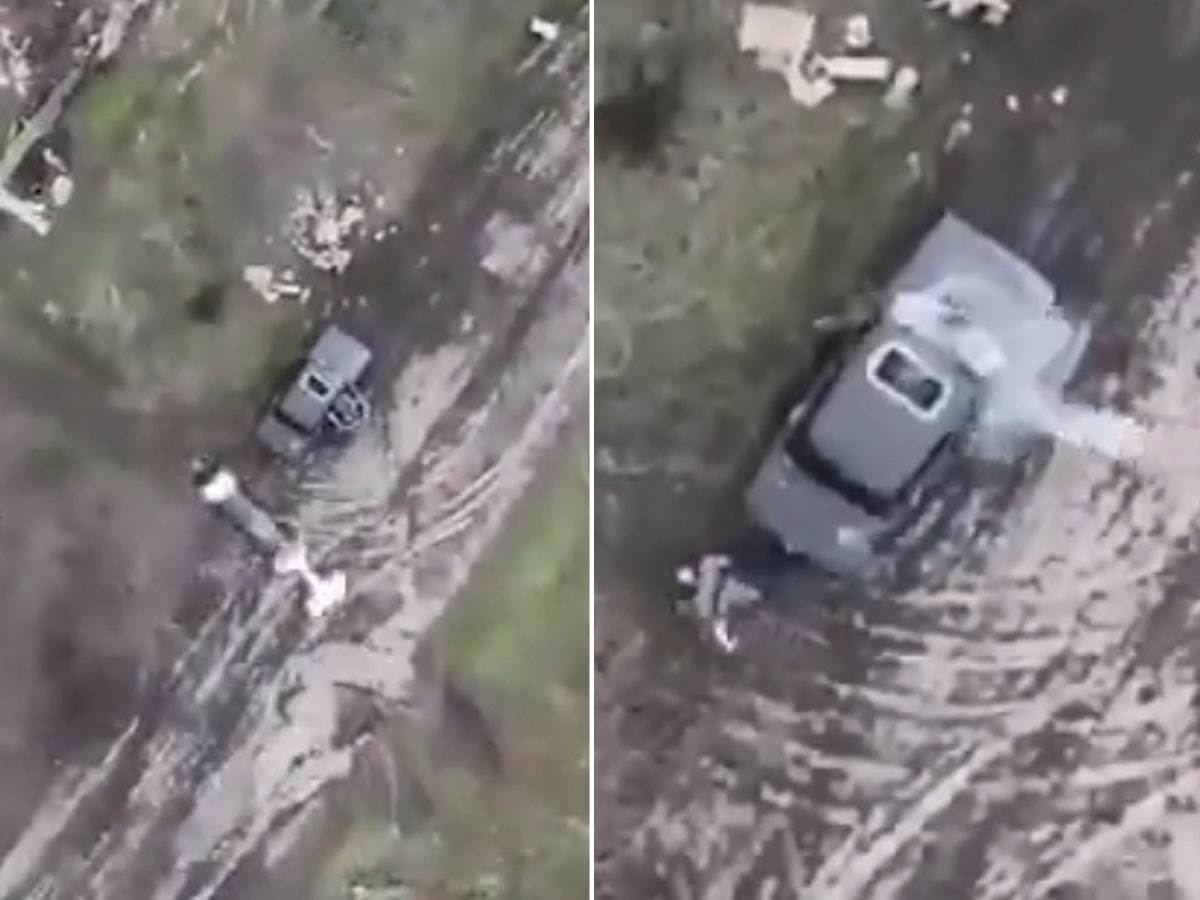  ukrajinski dron ubacio bombu u auto 