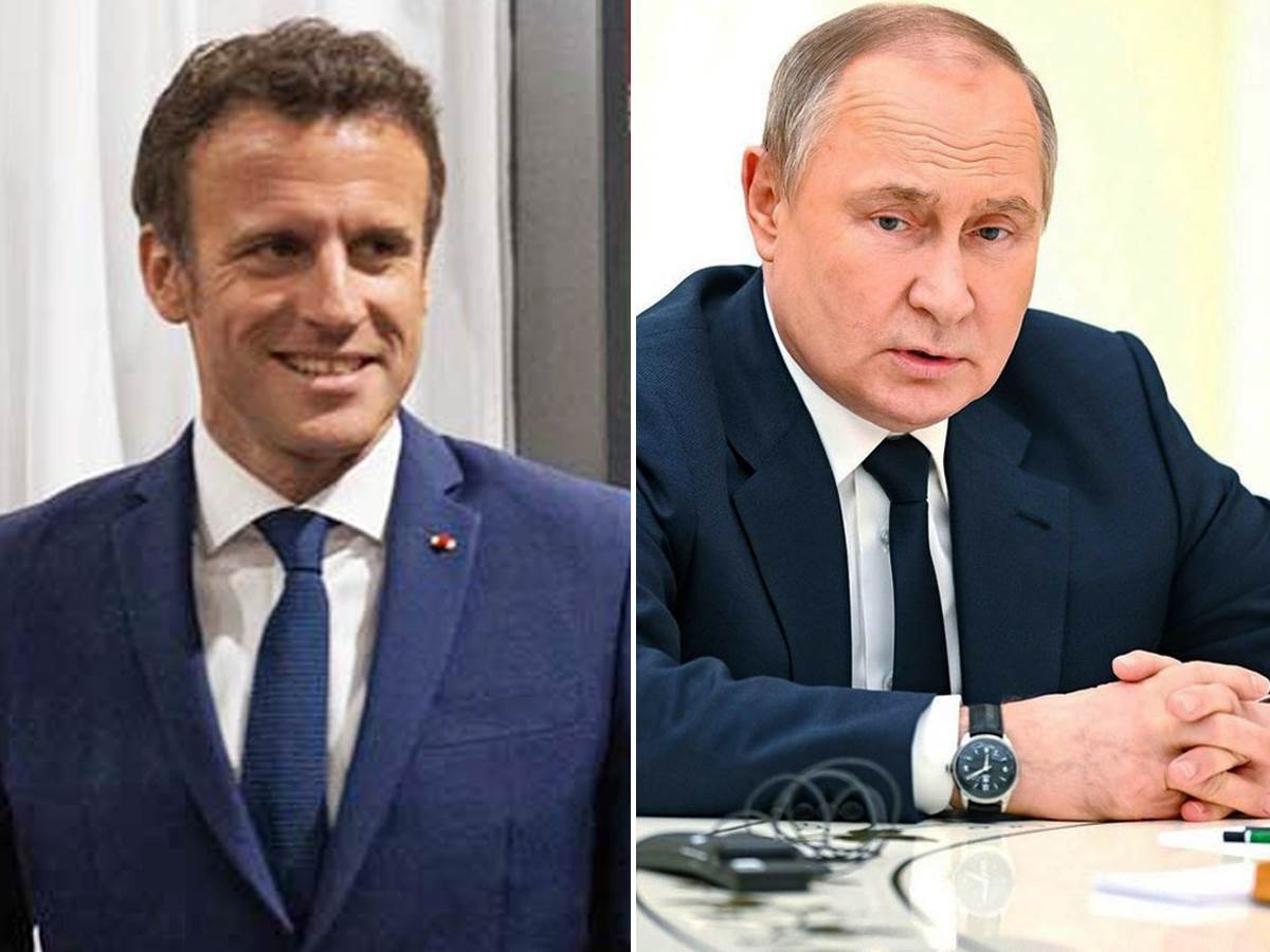  Ruski predsednik Vladimir Putin je navodno razgovarao sa Emanuelom Makronom o nuklearnim napadima na 