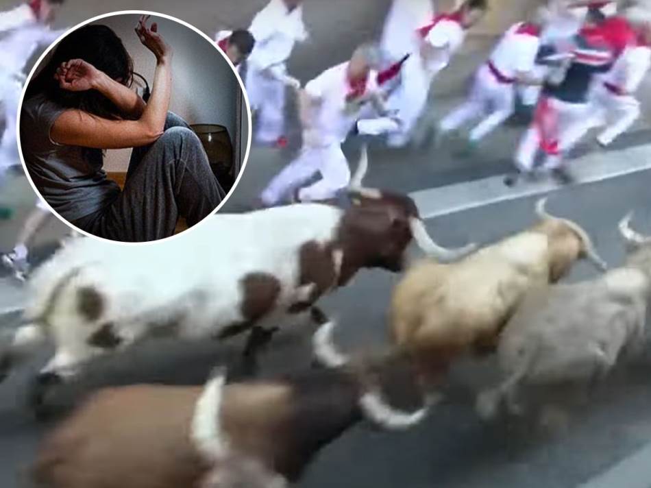  silovana djevojka tokom trke bikova u spaniji 