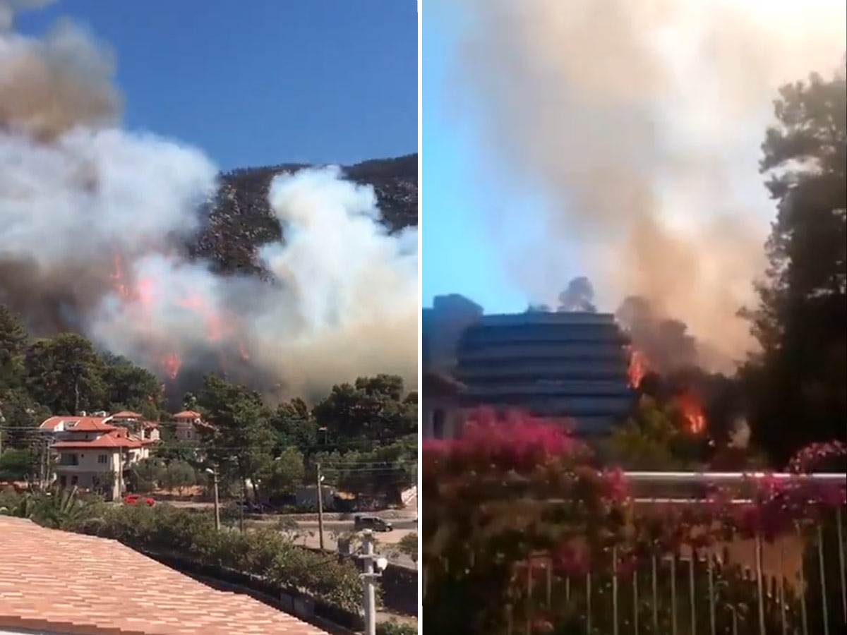  požar izbio u blizini hotela u ljetovalištu Marmaris 