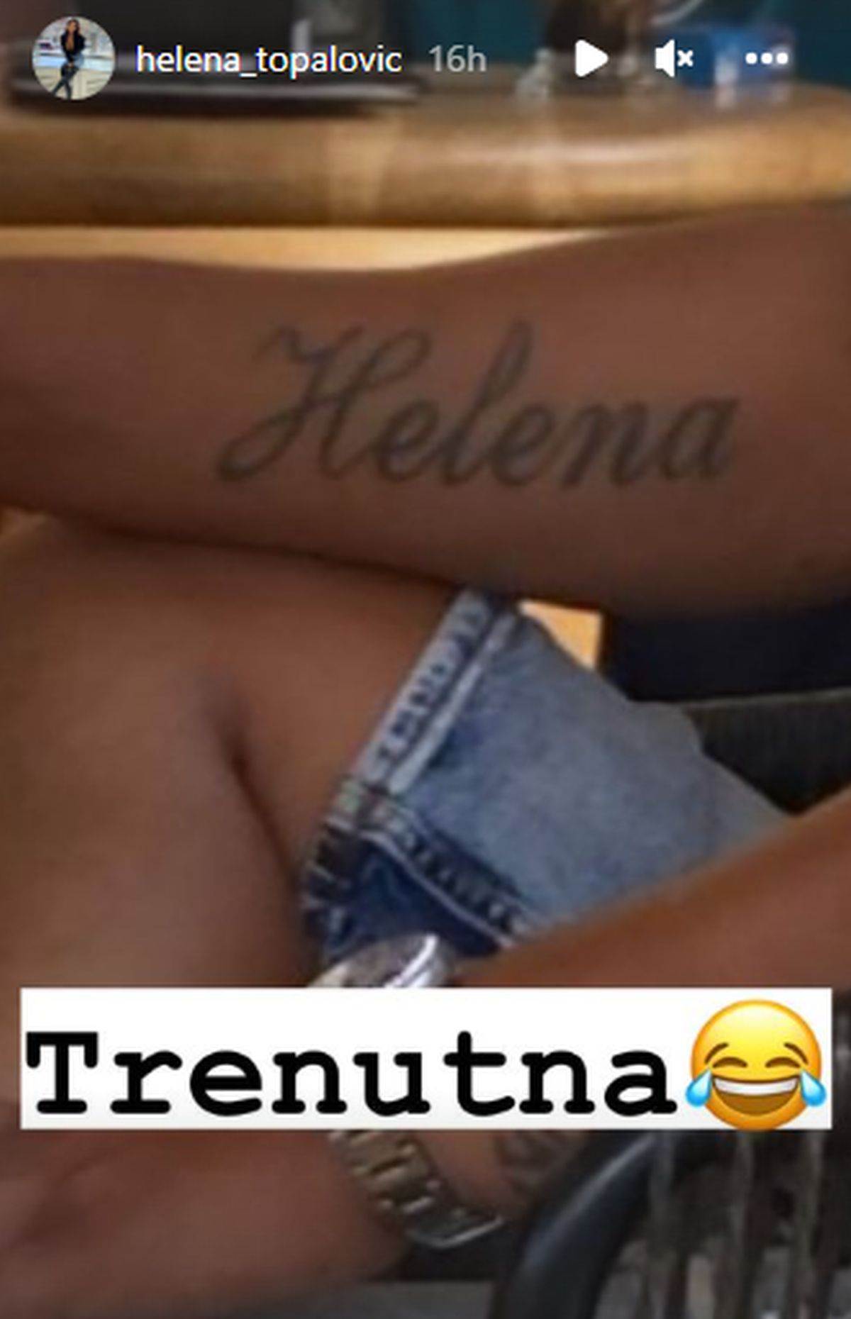  Helena Topalović se pohvalila OGROMNOM tetovažom njenog imena 