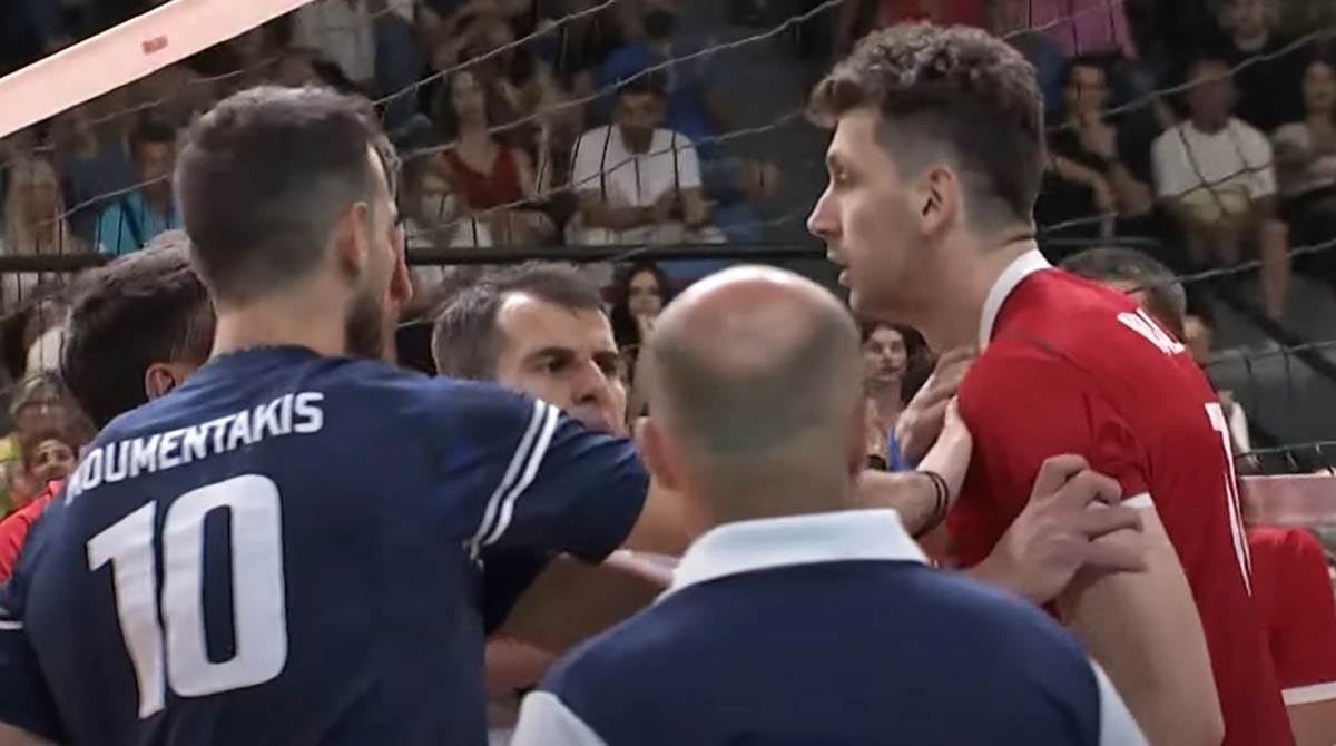  na utakmici muških reprezentacija Hrvatske i Grčke došlo je do incidenta 