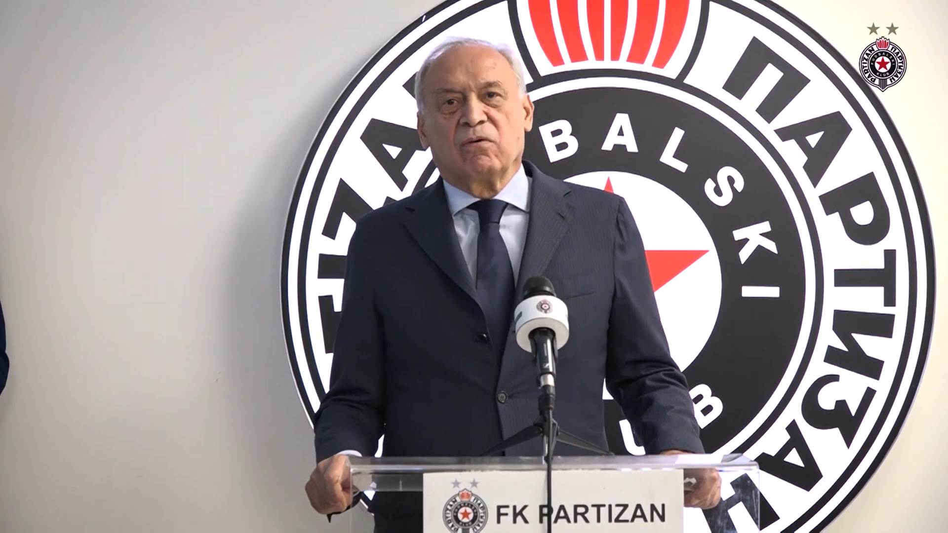  Predsednik Fudbalskog kluba Partizan se na rođendan sportskog društva dotakao i komplikovane situaci 