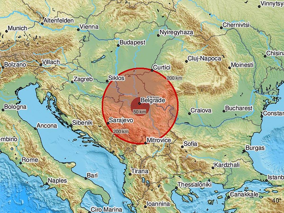 Zemljotres jačine 2,4 Rihterove skale pogodio je noćas Aleksandrovac. 