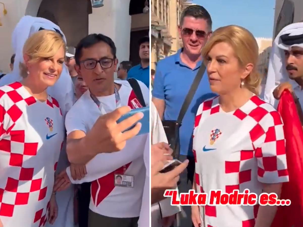  Među navijačima hrvatske reprezentacije u Kataru nalazi se i Kolinda Grabar-Kitarović, nekadašnja pr 