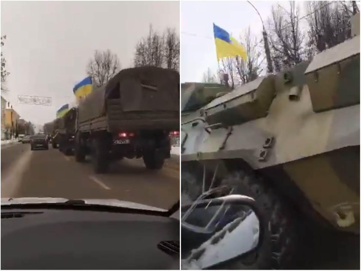  ukrajinska vojna vozila kroz rusiju  