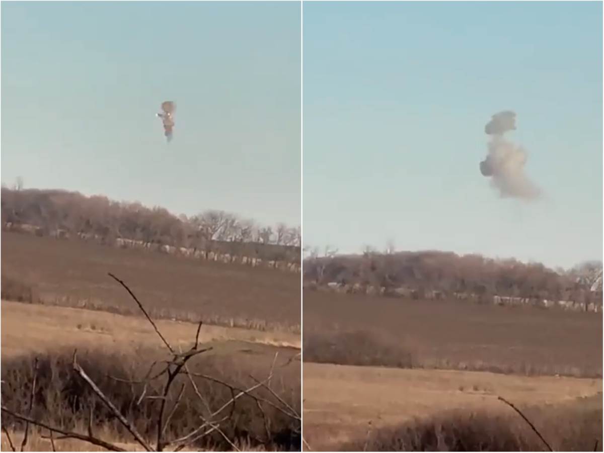  Isplivao je snimak obaranja ruskog helikoptera, koji su srušili Ukrajinci. 