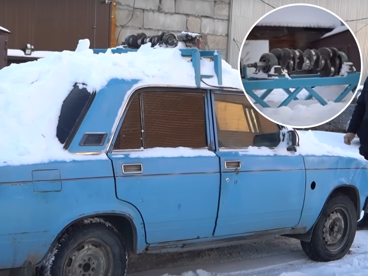  Rusi na pravi način iskoristili staru radilicu i napravili nesvakidašnji "čistač snijega" 