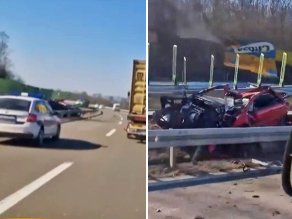  Teška saobraćajna nesreća dogodila se danas na autoputu kod isključenja za Smederevo 