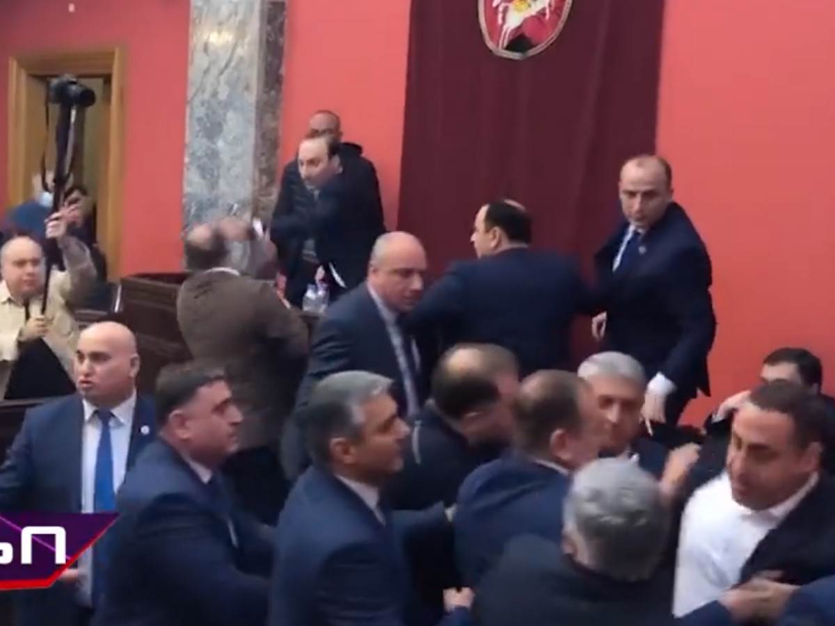  Na mrežama se šire video snimci žestoke tuče koja se dogodila u gruzijanskom parlamentu 
