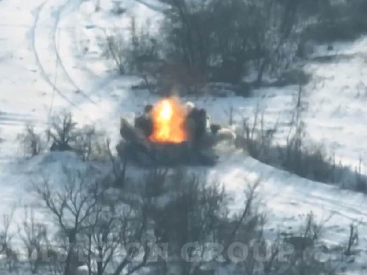 snimak unistavanja ruskog vozila 