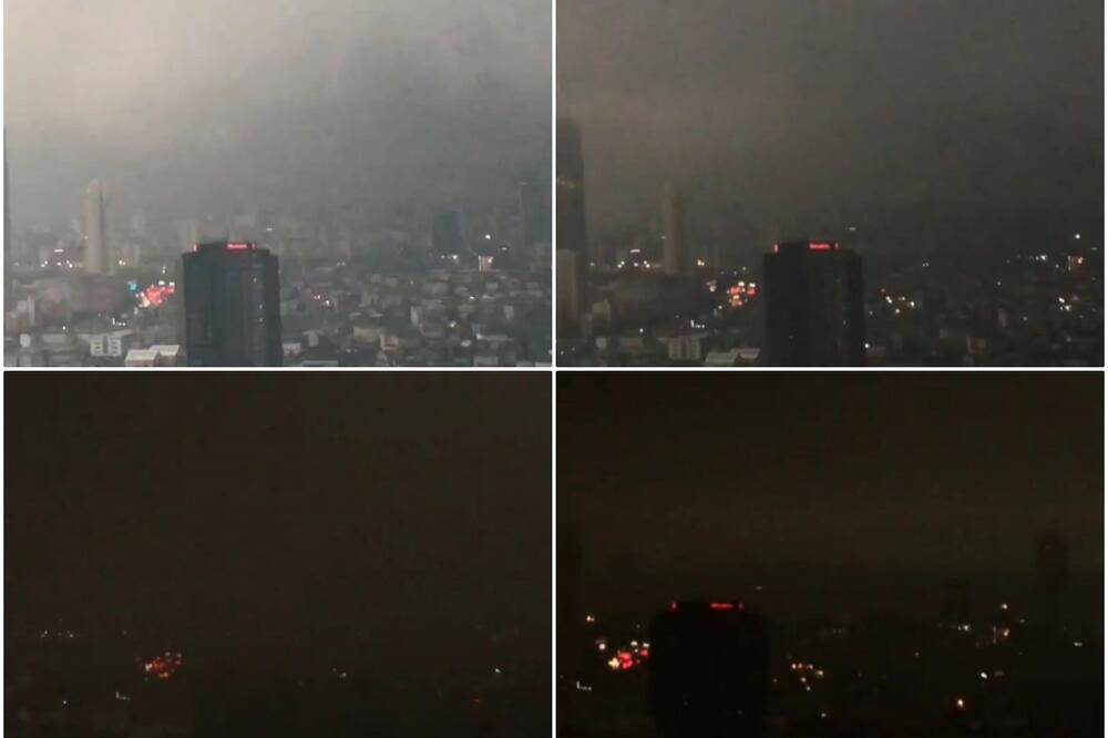  Crn oblak iznad Istanbula pretvorio dan u noć 