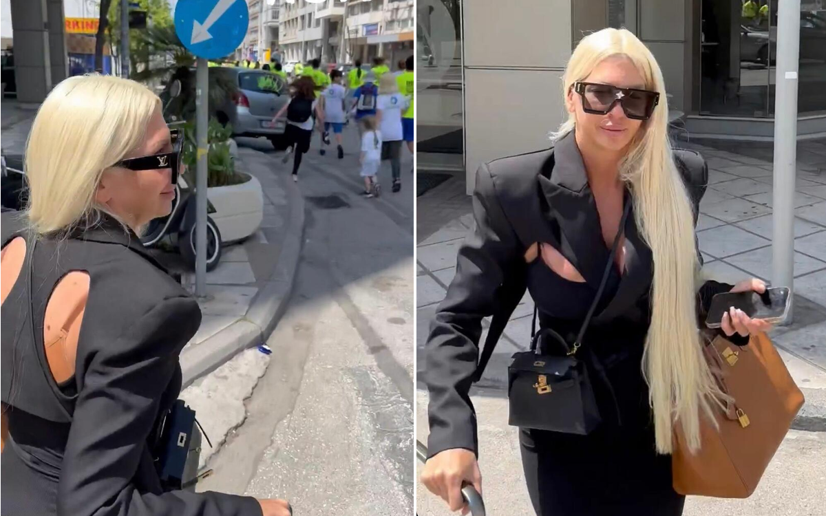   Jelena Karleuša među maratoncima na putu ka aerodromu 