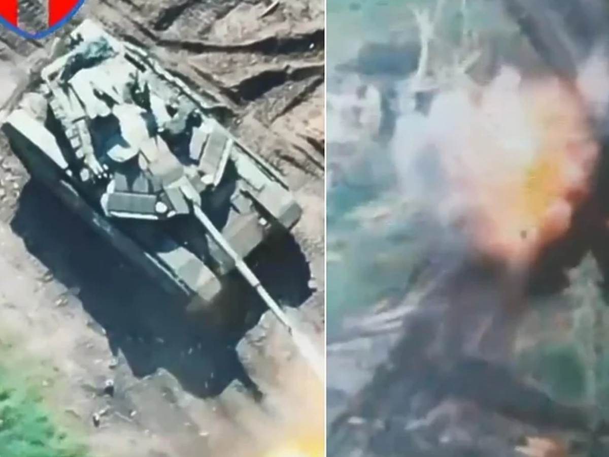  Ukrajinska vojska uništila ruski tenk 