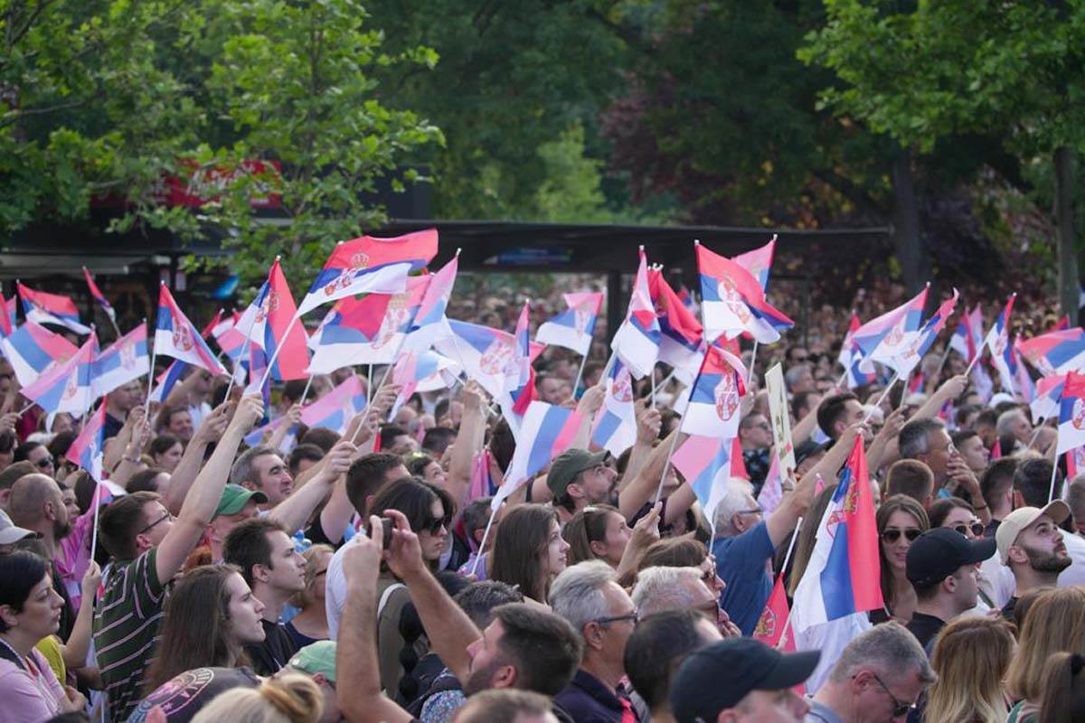  Održao se deveti protest "Srbija protiv nasilja" u Beogradu 