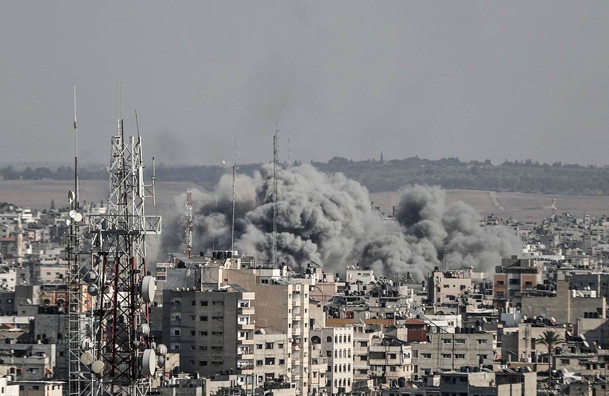  Bombardovana zgrada UN u Gazi 