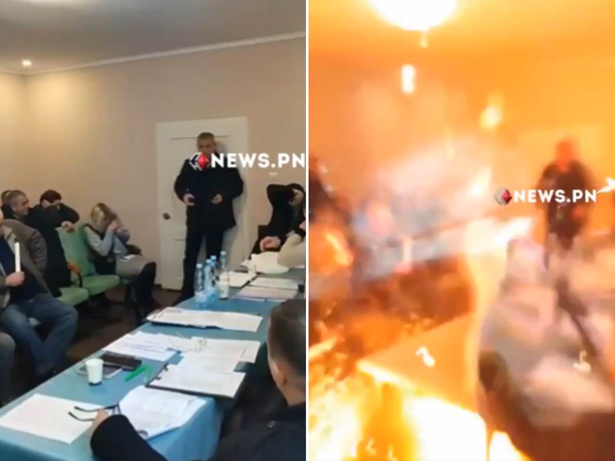 Prva žrtva bomaškog napada na sjednici u Ukrajini Prva žrtva bomaškog napada na sjednici u Ukrajini