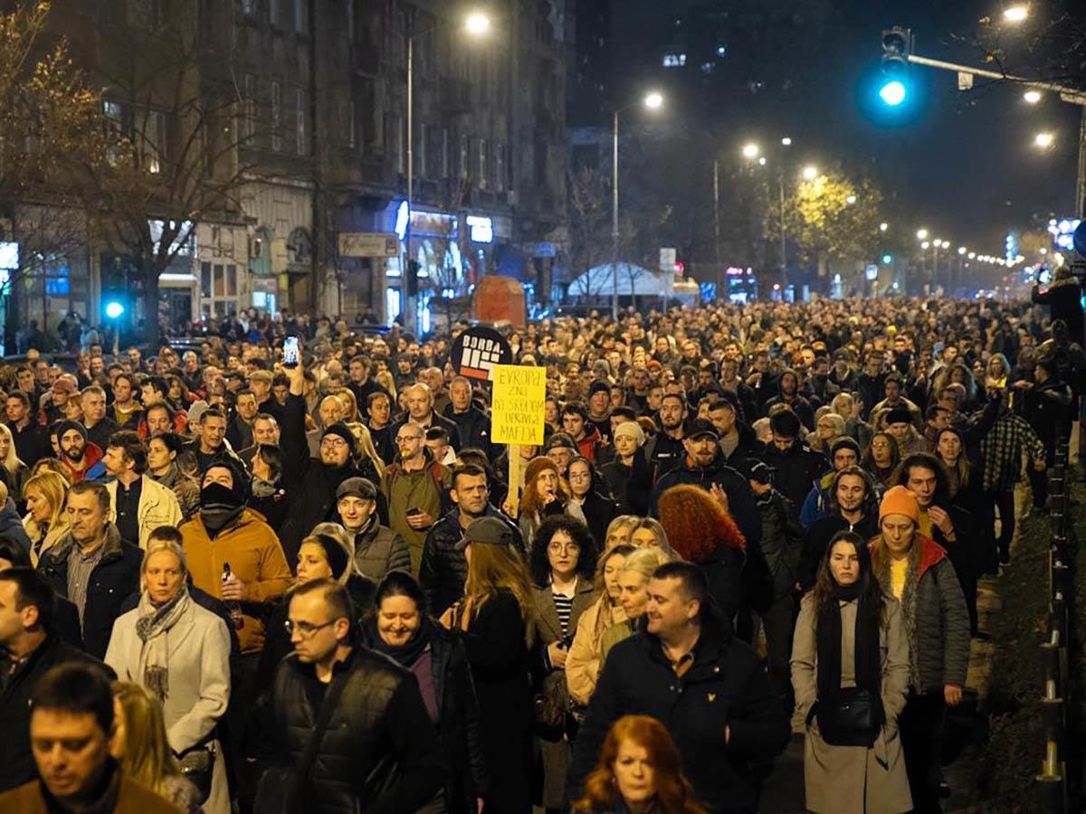  Zavšren osmi protest Srbija protiv nasilja 