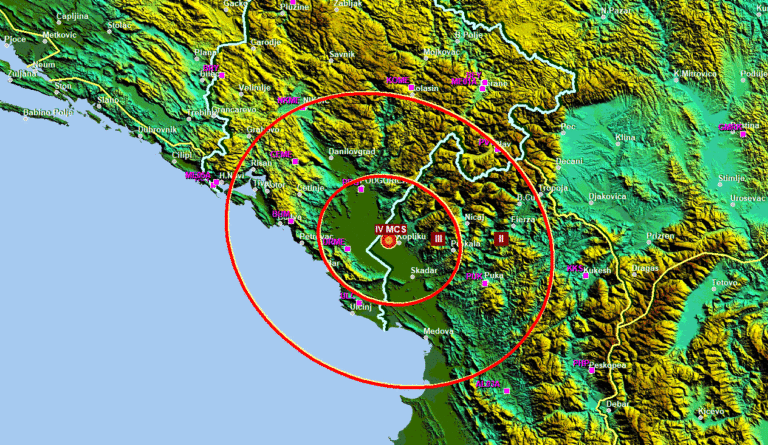  Zemljotres u Albaniji,osjetio se i u Crnoj Gori 