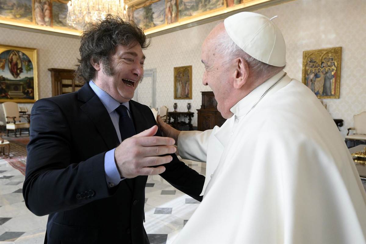  Argentinski predsjednik Havijer Milei posjetio je u ponedeljak svog zemljaka papu Franju 