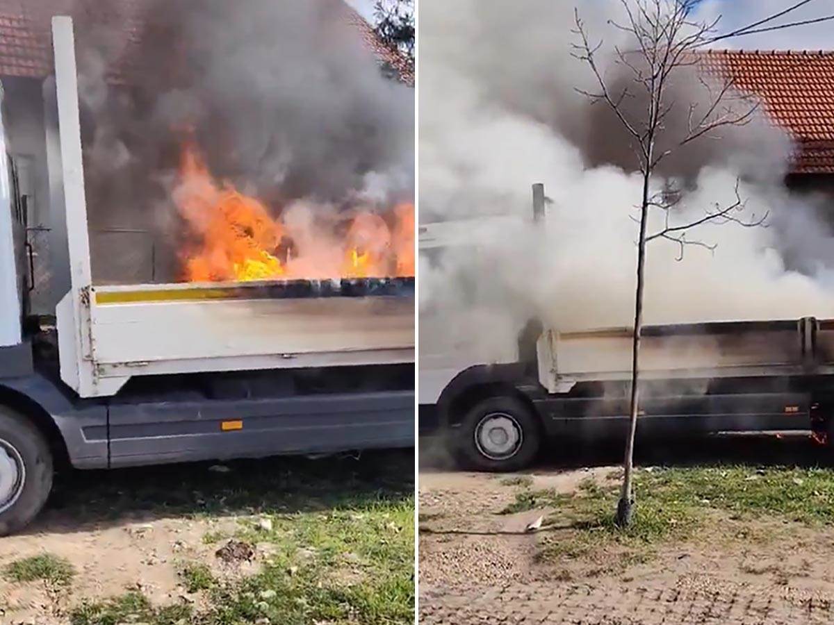  Novi Sad vozilo u plamenu 