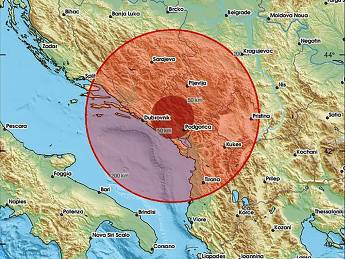  Zemljotres u Crnoj Gori 