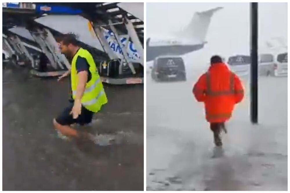  Jake kiše paralizovale aerodrom na Majorci 