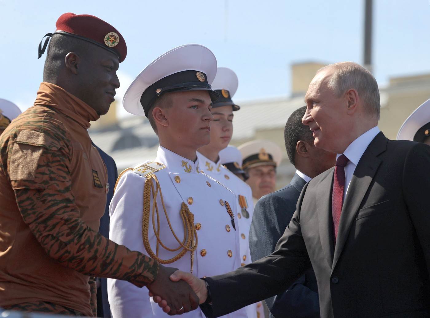  Ibrahim Traore, Vladimir Putin 