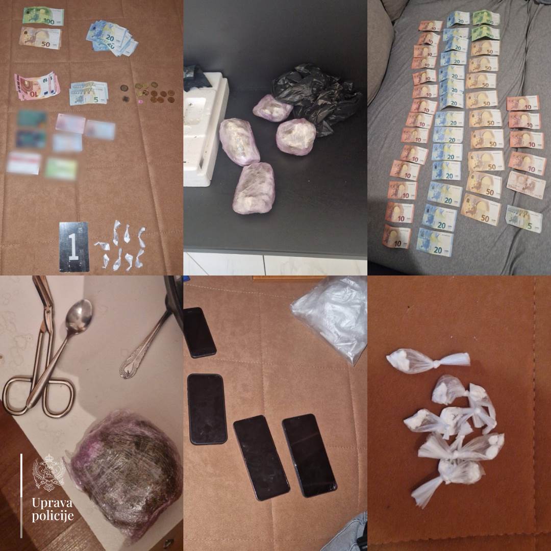  Pretresi u Tuzima, pronađeni narkotici, municija i novac 
