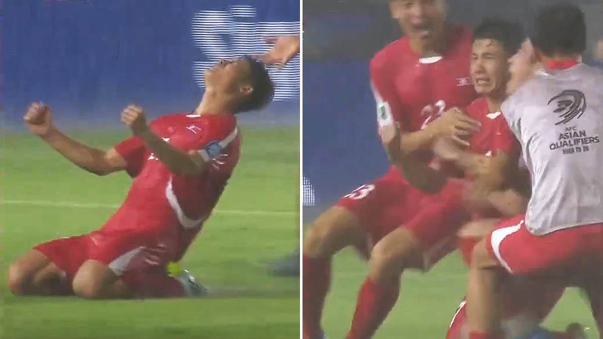 Igrac Sjeverna Koreje probio mrezu na golu    Igrac Sjeverna Koreje probio mrezu na golu